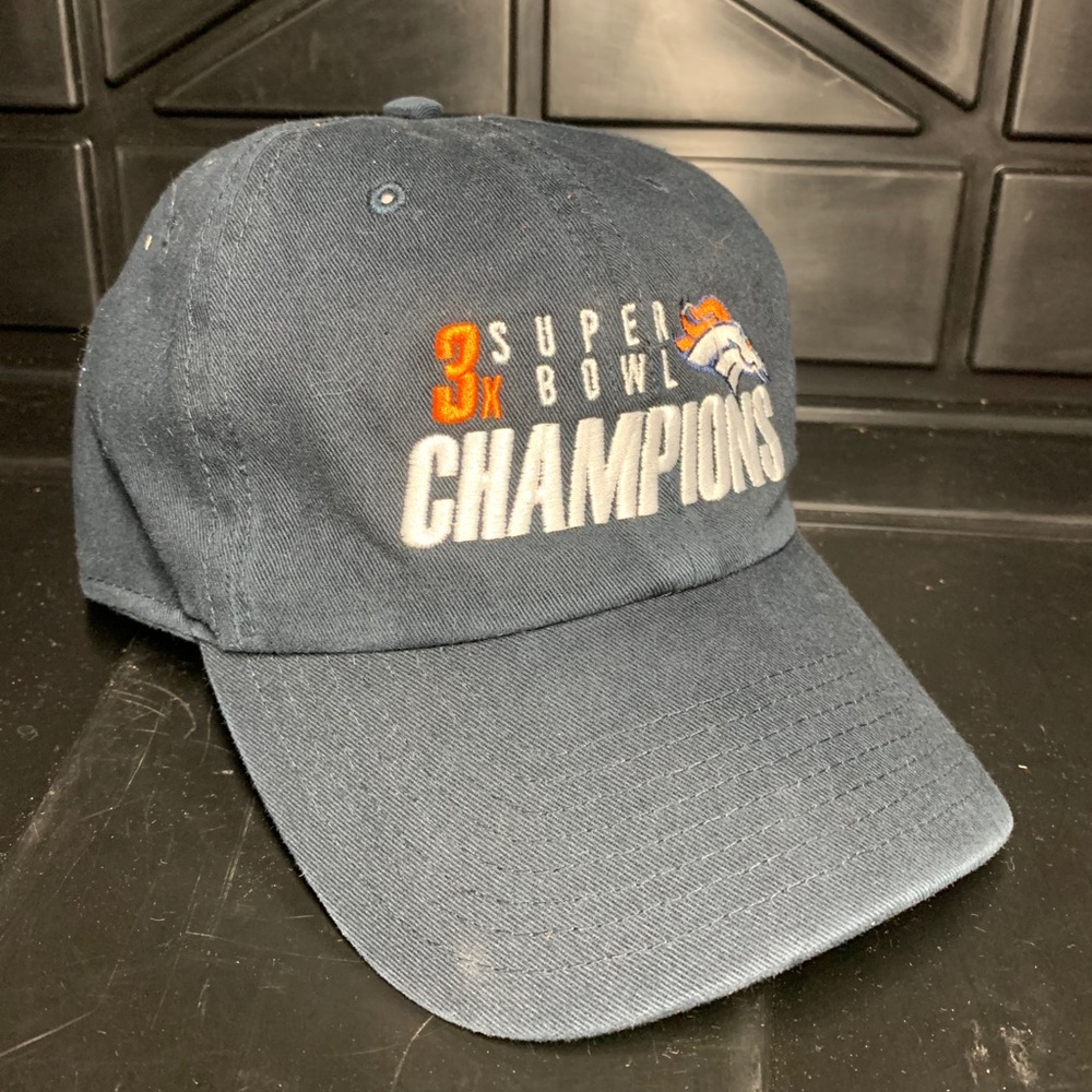 Super Bowl Adjustable Hat‎ 3 Time Broncos NFL
